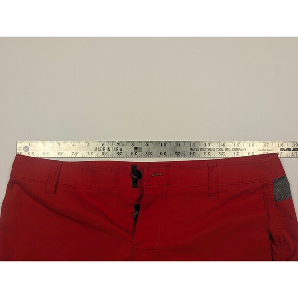 Kuhl Cargo Shorts Mens 34 Red 10 Inseam Polyester Outdoor Hiking Flat Front US - Picture 7 of 12